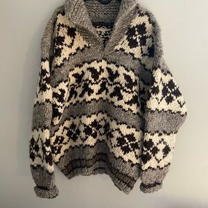 Handknit Chunky Cowichan Sweater